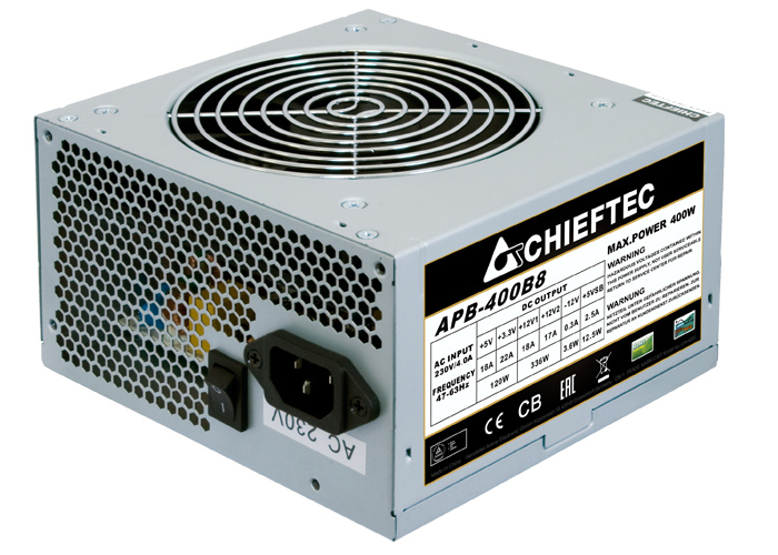 Tápegység Chieftec 400W 80+ White Value OEM