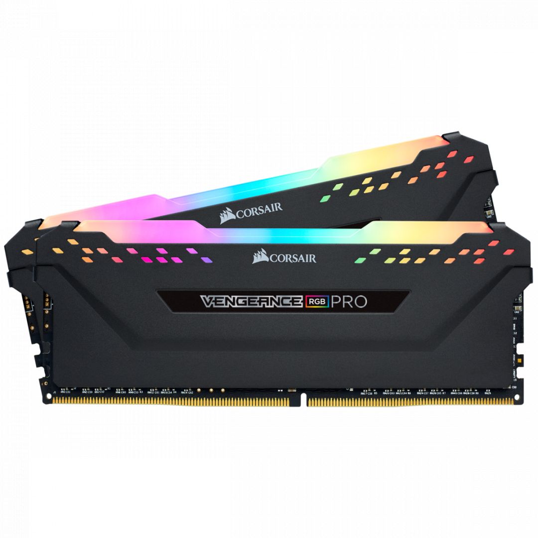 Memória Corsair 32GB DDR4 2666MHz Kit(2x16GB) Vengeance RGB Pro Black